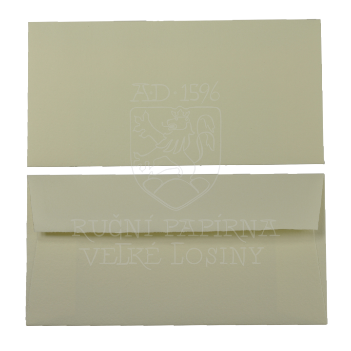 Obálka z ručního papíru DL  110 x 220 mm