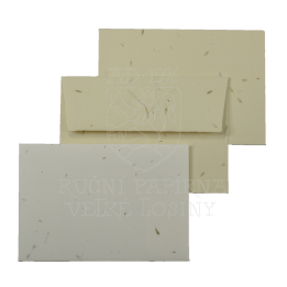 Obálka z ručního papíru tráva 90 x 130 mm